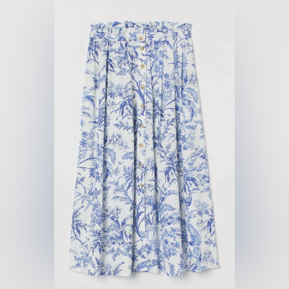 H&M Linen-blend Skirt